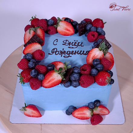 "Квадратный. С днем рождения" (декор)