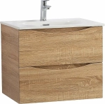 Тумба с раковиной BelBagno MARINO-CER-N-700-2C-SO-WO-P Rovere Bianco