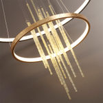 3901/63L L-VISION ODL20 521 золотистый/стекло/металл Подвесной светильник LED 4000K 63W 220V MONICA