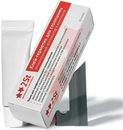 Клей герметик для монтажа кухонных столешниц 10мл кремовый (Ral 9001) 2STN