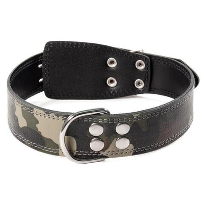 Ошейник кожаный "Хаки", 45*700мм, Gamma