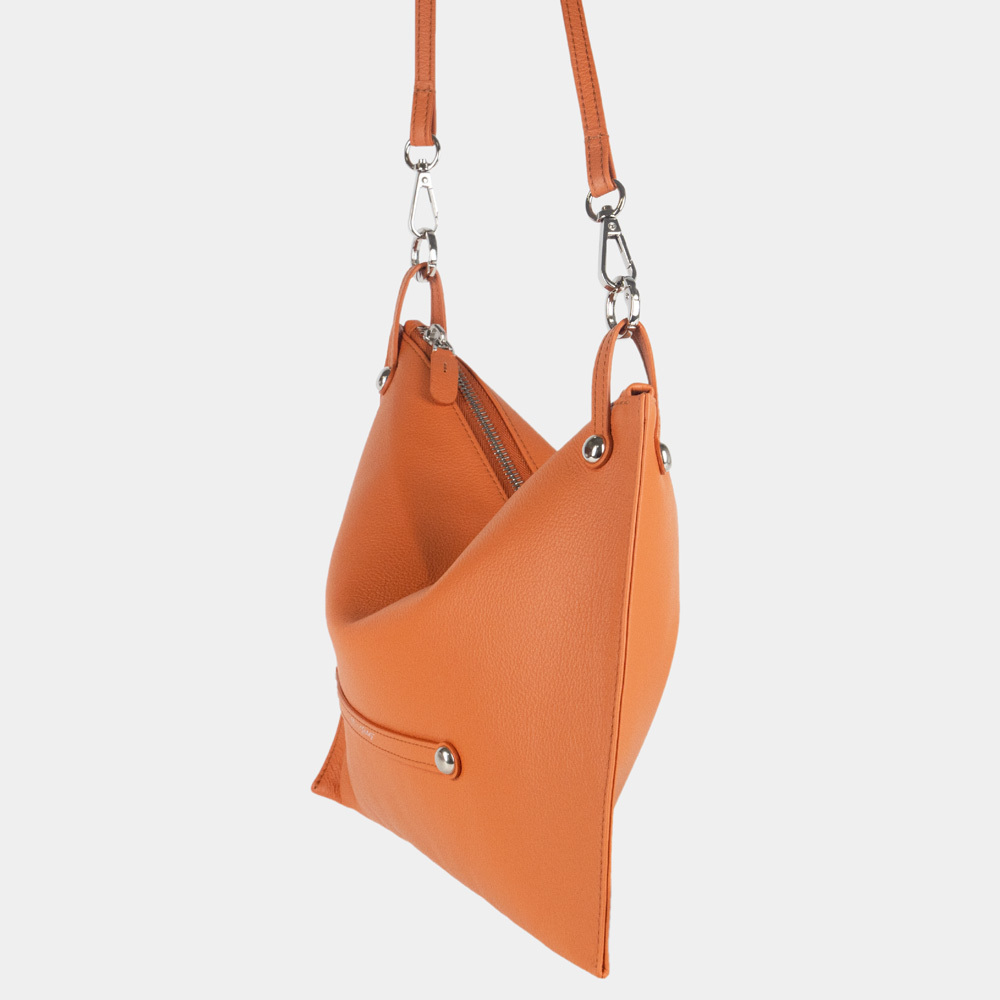 Сумка Tereze из кожи теленка, оранжевого цвета