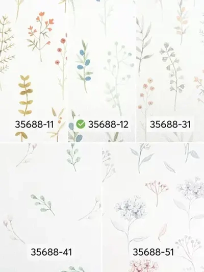 Обои флизелиновые Provance (Moda Interio), прованс веточки сине-зеленые, для прихожей, метровые