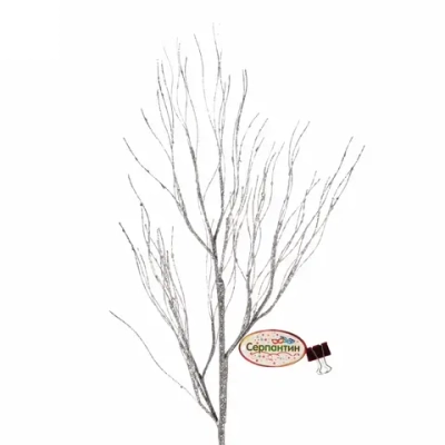 Ветка декоративная «Нежность» 77 см, Серебро