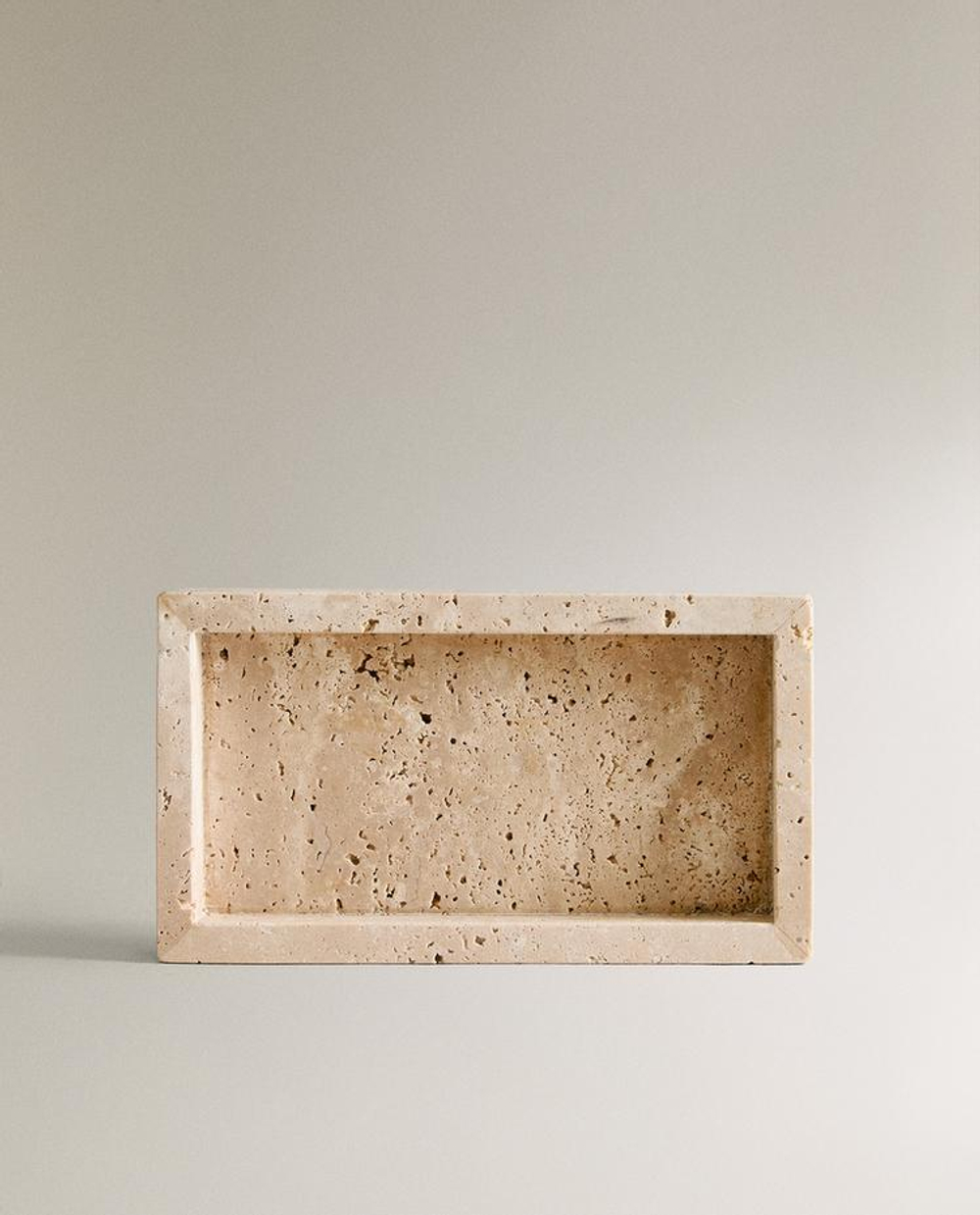 ZARA HOME МЫЛЬНИЦА ДЛЯ ВАННОЙ КОМНАТЫ ИЗ МРАМОРА, БЕЖЕВЫЙ