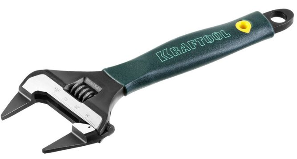 Ключ разводной KRAFTOOL "PROFESSIONAL", фосфатированное покрытие, 200мм./8", 38мм.