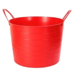 Таз-корзина мягкая 17л Красный 0,245,33х0,33м