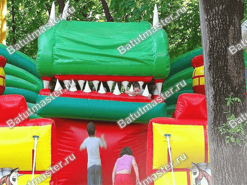 Механический батут "Дракон в замке"