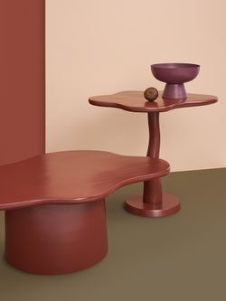 Столик приставной Fluid, 56х49 см, сепия