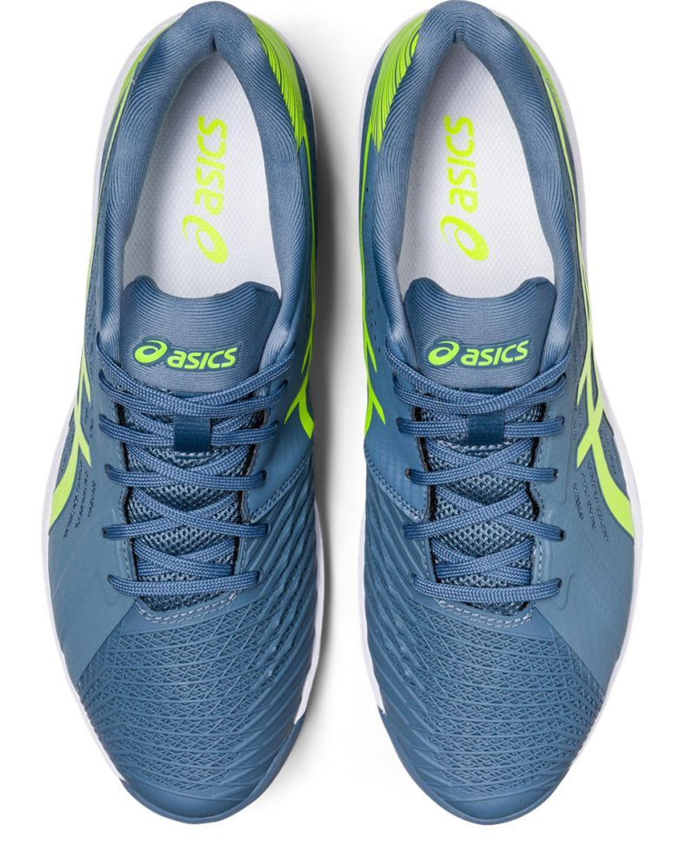 Мужские кроссовки теннисные Asics Solution Swift FF Clay - небесный, зеленый