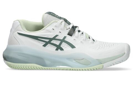 Женские теннисные кроссовки Asics Gel-Resolution X Clay - white/monument blue