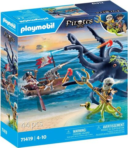 Конструктор Playmobil Pirates - Борьба с гигантским осьминогом - Плеймобиль Пираты 71419