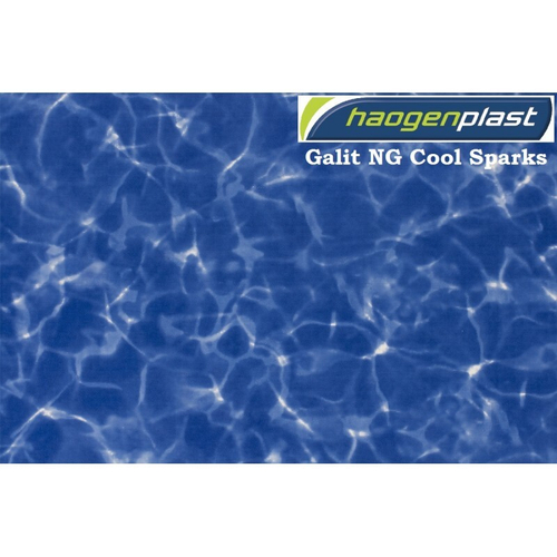 Пленка ПВХ 1,65х10,00м "Haogenplast Print", Galit NG Cool Sparks , темный мрамор, ребристая //