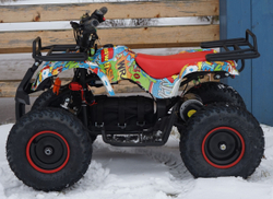Электро-мотовездеход квадроцикл MOTAX Mini Grizlik Х-16 1000W Big Wheel (Бомбер)