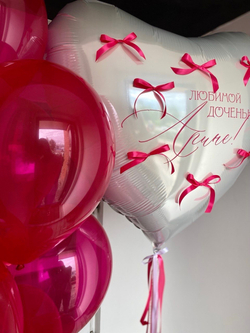Набор воздушных шаров с бантиками  №1014