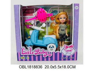 Кукла тип модница с аксесс. коробка 1351