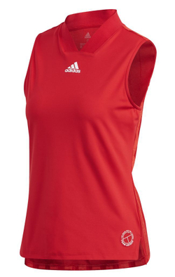 Женский топ теннисный Adidas Tennis Match Tank ENG W - scarlet/signal pink