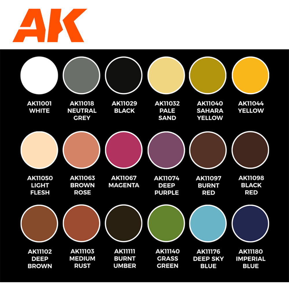 Набор красок AK interactive Signature Set - Keigo Murakami Personal Mixes paint set