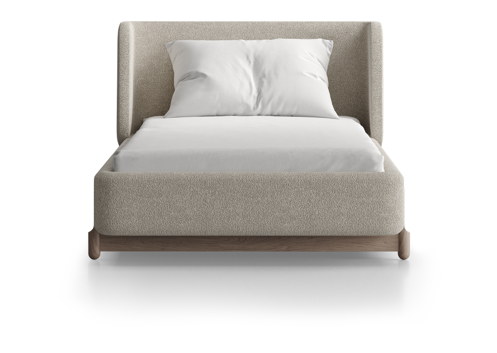 Кровать Basic спальное место 90*200 см (молочный, букле)