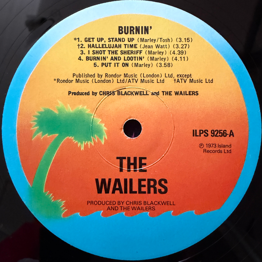 The Wailers ‎– Burnin (Англия 1977г.)