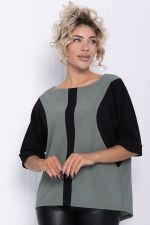 Блуза Санторини (оливковая) Б12065 LT Collection