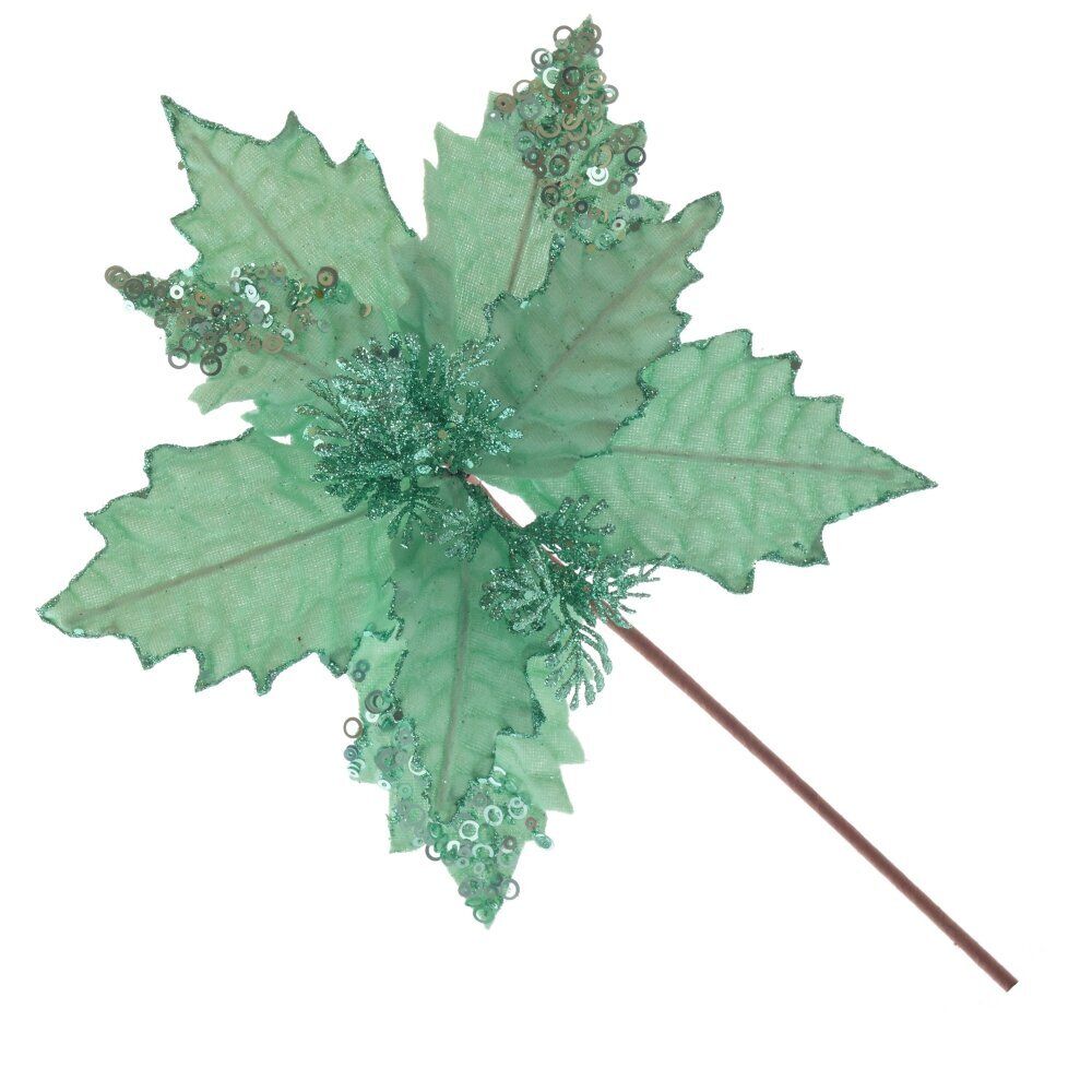 GAEM Цветок искусственный "Пуансеттия", L25 W25 H38 см, 3в.