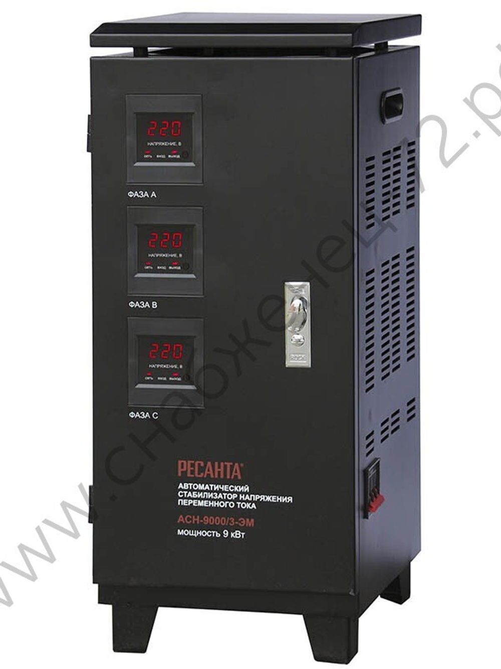 Стабилизатор напряжения РЕСАНТА АСН-9000/3-ЭМ