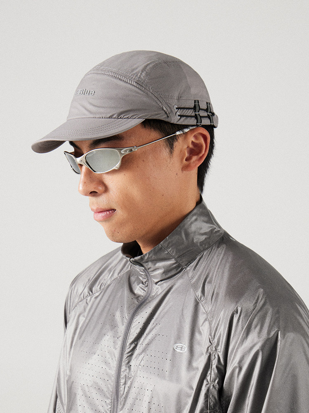 Кепка Nothomme BLUE Blue lightweight durable five-panel baseball cap