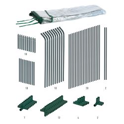 Теплица GREEN APPLE GA-House-4х-frame 3600х900х900 мм 4 отсека