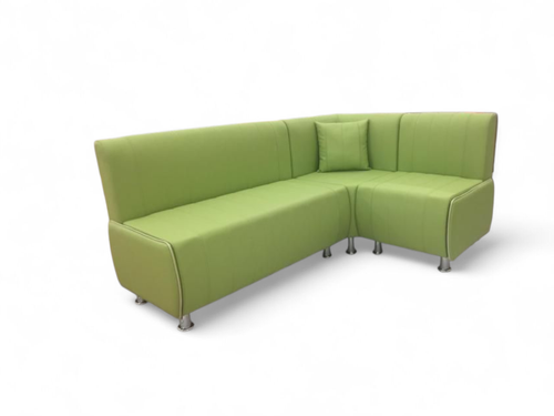 Кухонный уголок К011 с ящиками зеленый кожзам дерево