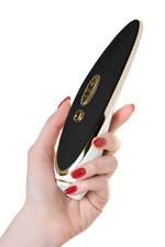 Вакуумно-волновой стимулятор Satisfyer Luxury Haute Couture с вибрацией (Цвет: черный с белым)