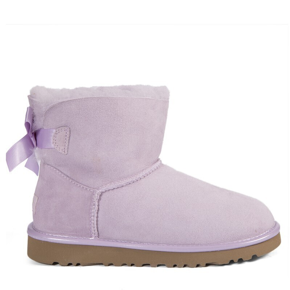 Угги Mini Bailey Bow II Metallic Lavender Fog