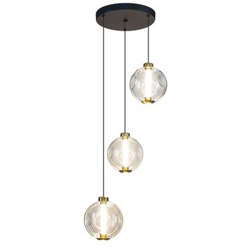 Подвесной светодиодный светильник 13W 3000K CL251030 черный/бронза NOONA Citilux