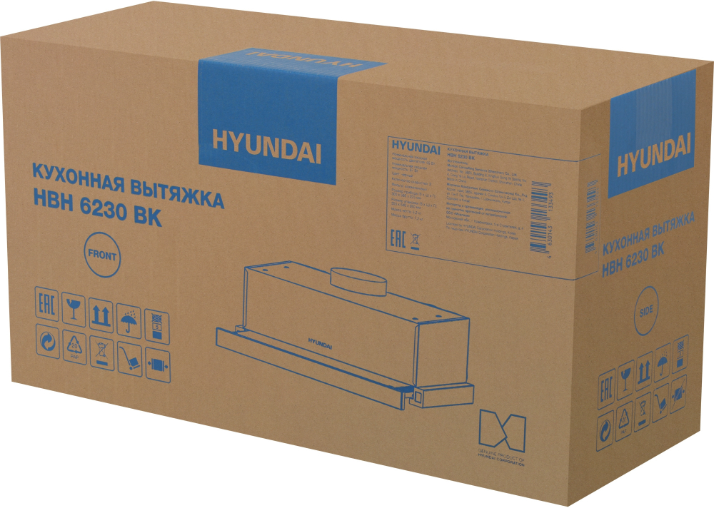 Встраиваемая вытяжка Hyundai HBH 6230 BK