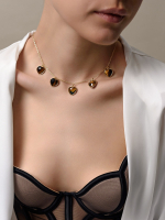 Чокер "Amour" с тигровым глазом Gold