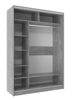 Шкаф-купе двухдверный 1600 Домашний Atelier светлый