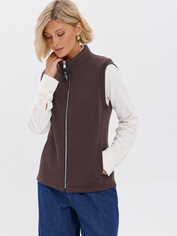 Жилет с начесом на молнии