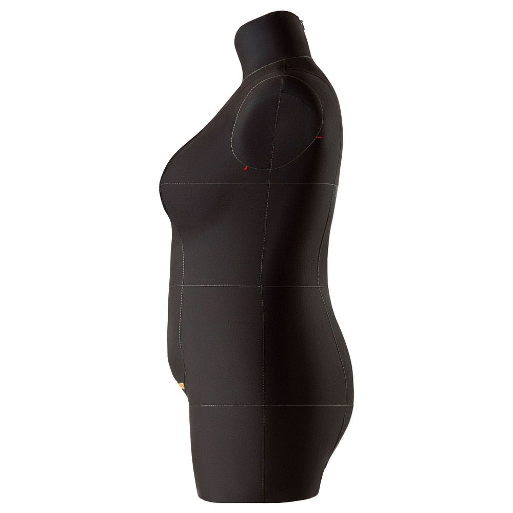 Манекен портновский Моника, торс, размер 54, цвет черный. Вид сбоку.
