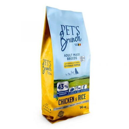Pet's Brunch Adult Maxi Breeds (Курица и рис)