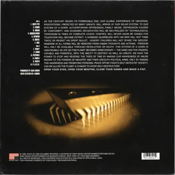 System Of A Down – System Of A Down LP