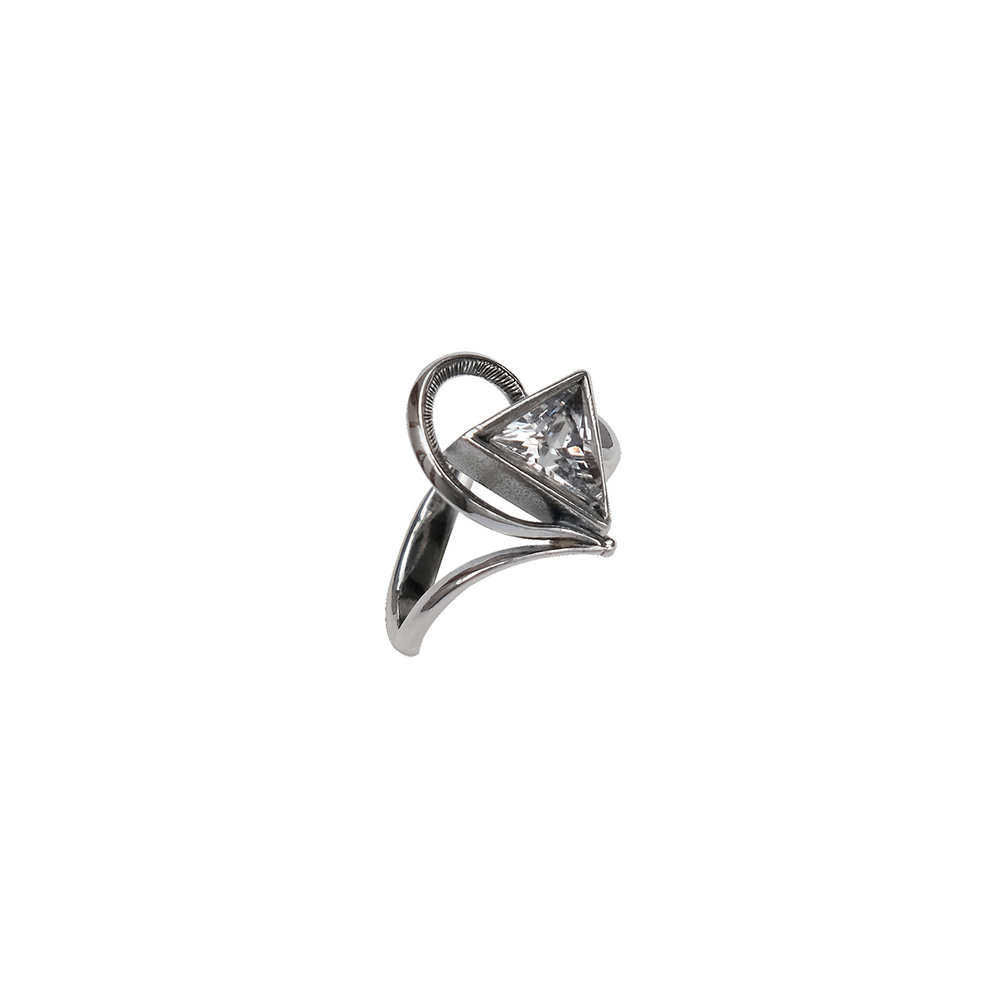 "Рикардо" кольцо в серебряном покрытии из коллекции "Леди" от Jenavi