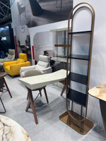 Стеллаж ST3096 матовая бронза/черный