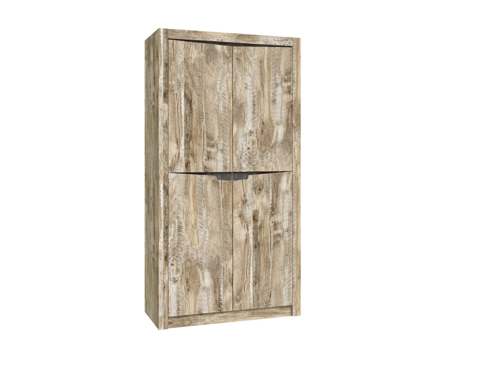 Шкаф двухстворчатый Ривьера, Дуб Юкон, Бетон темный