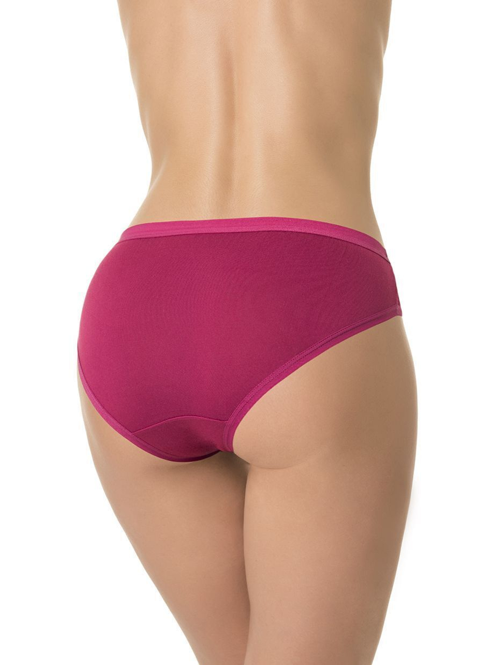 Бамбуковые трусики-слипы со вставками из цветочного кружева (Размер: S) (Цвет: темно-синий)