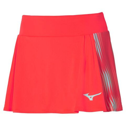 Теннисная юбка Mizuno Printed Flying Short - огненно-коралловый
