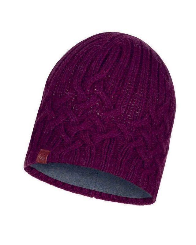 Шапка вязаная с флисом Buff Hat Knitted Polar Helle Wine Фото 1