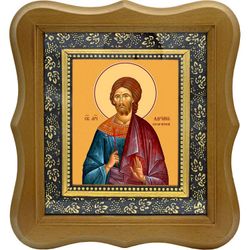 Адриан Ванейский, Кесарийский (Палестинский) мученик. Икона на холсте.