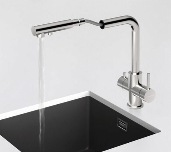 Смеситель SCHOCK Vitus-D массив нерж. сталь