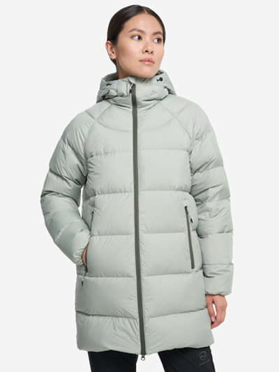 123962-90 Куртка пуховая женская светло-серый