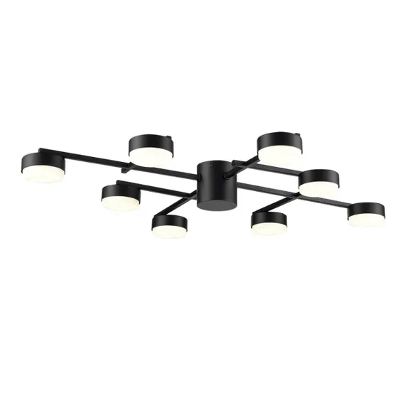 8186/8C COMFI LN25 205 черный, металл Люстра потолочная LED GX53 8*7W 220V DABRA